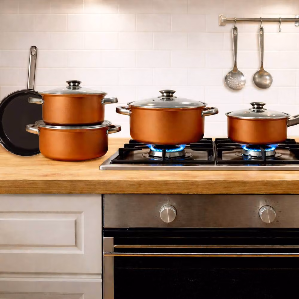 Carter & Clay 9 Piece Non-Stick Cookware Set in Copper – 3