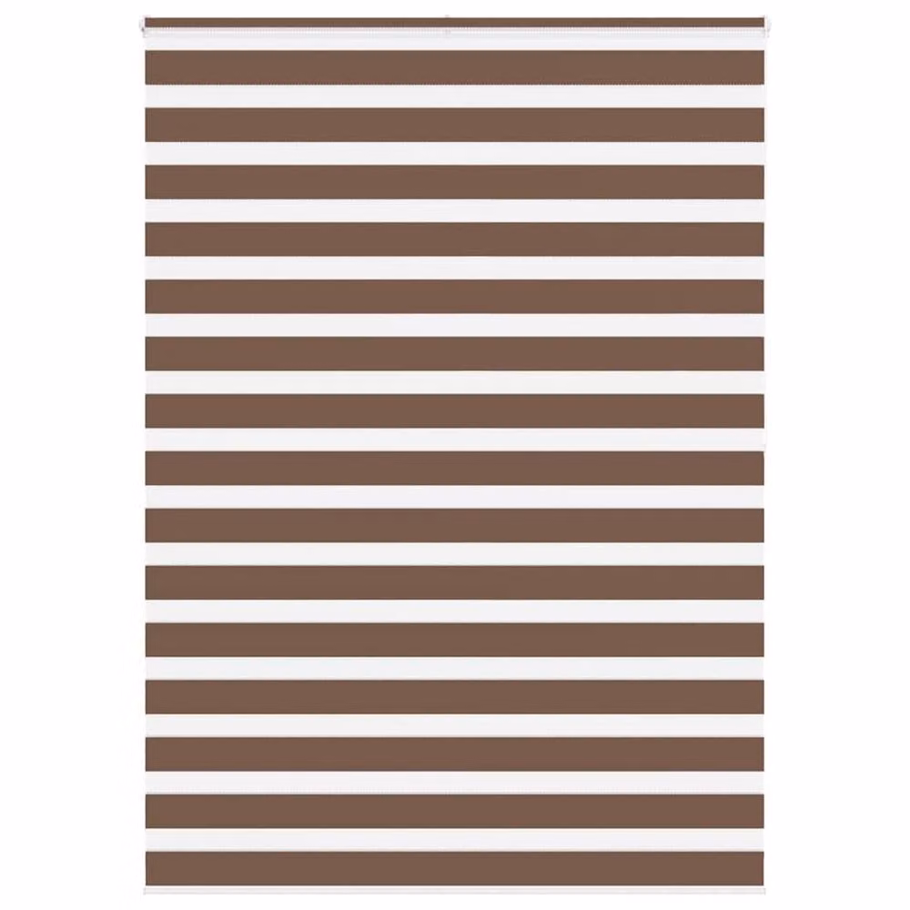 Berkfield Home Elegant Zebra Blind in Brown, W: 155 cm, H: 200 cm – 2