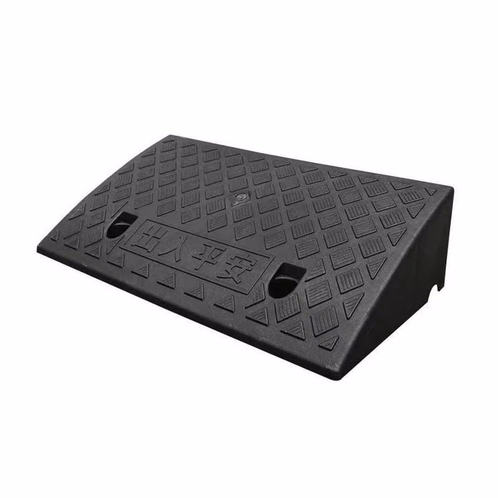 NESTLUNE Pack of 2 Non-Slip Rubber Threshold Entry Ramps, Black, W: 100 cm, D: 40 cm – 4