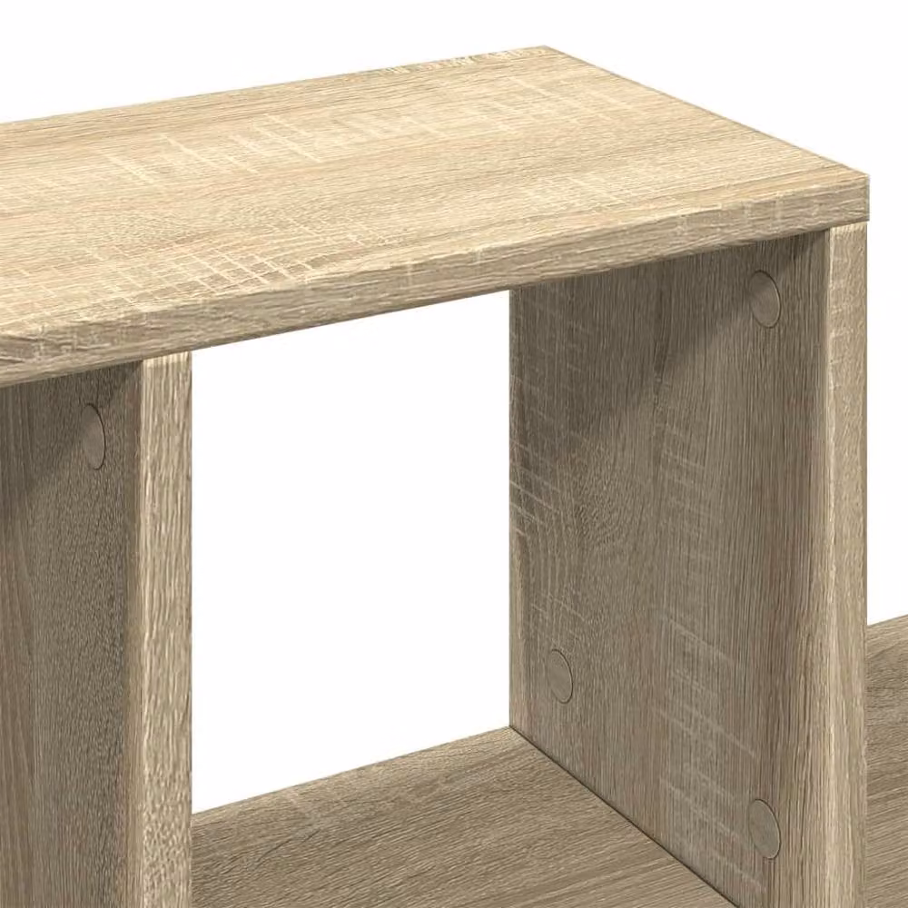 Berkfield Home Sonoma Oak Wall Shelf in Light Tan, W/D/H: 100 x 20 x 53 cm – 3