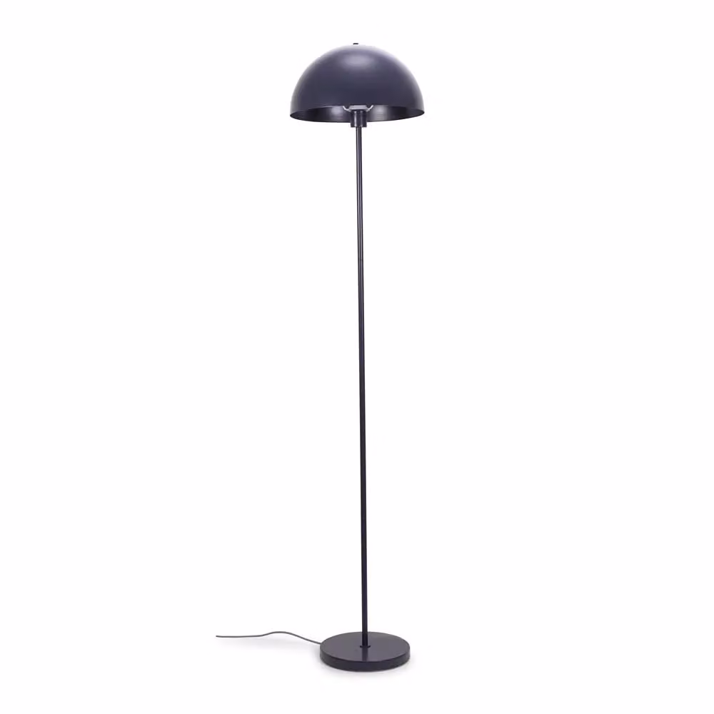 ValueLights Stassi Mid-Century Mushroom Dome Metal Freestanding Floor Lamp in Blue, H 158 cm x W 35 cm x D 35 cm – 2