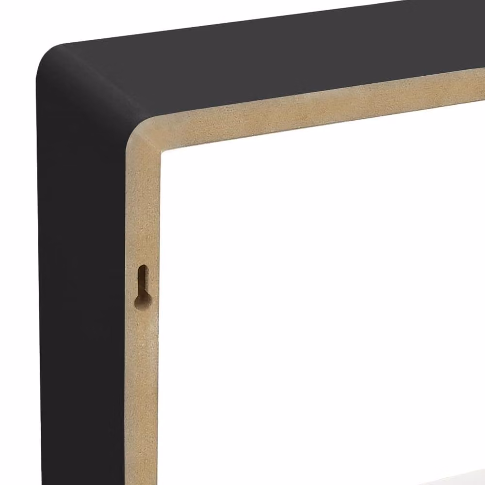 Berkfield Home Set of 3 Black MDF Wall Mounted Cube Shelves – 10