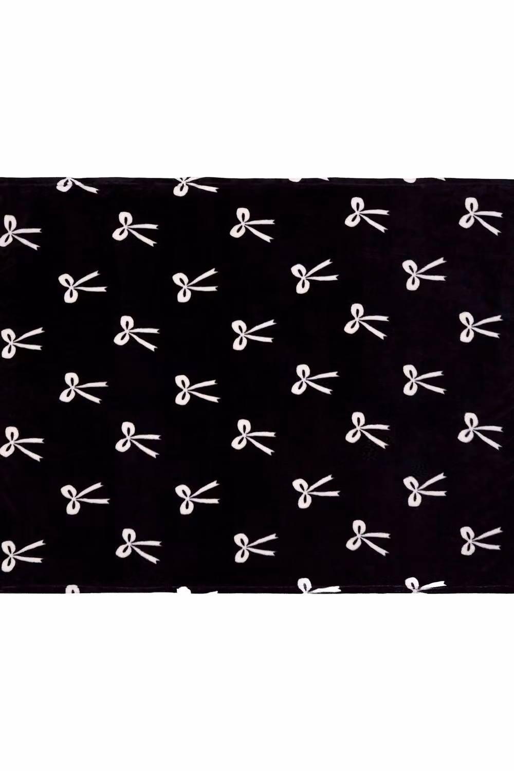Fusion Bows Super Soft Black Fleece Throw, W/D/H: 120 x 150 cm – 3