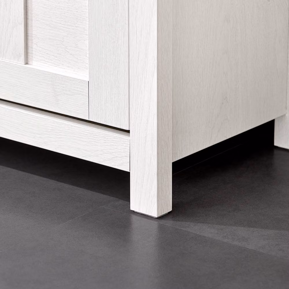 SoBuy Modern Entrance Shoe Bench with Lift-Up Storage and Padded Fabric Seat in White and Grey – 3