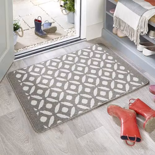 My Mat Stain Resistant Crescent Runner in Silver and Grey, W: 67 cm, L: 100 cm – 2