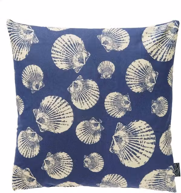Ascalon Design Ltd Maritime Blue Square Scatter Pad, W: 45 cm, H: 45 cm