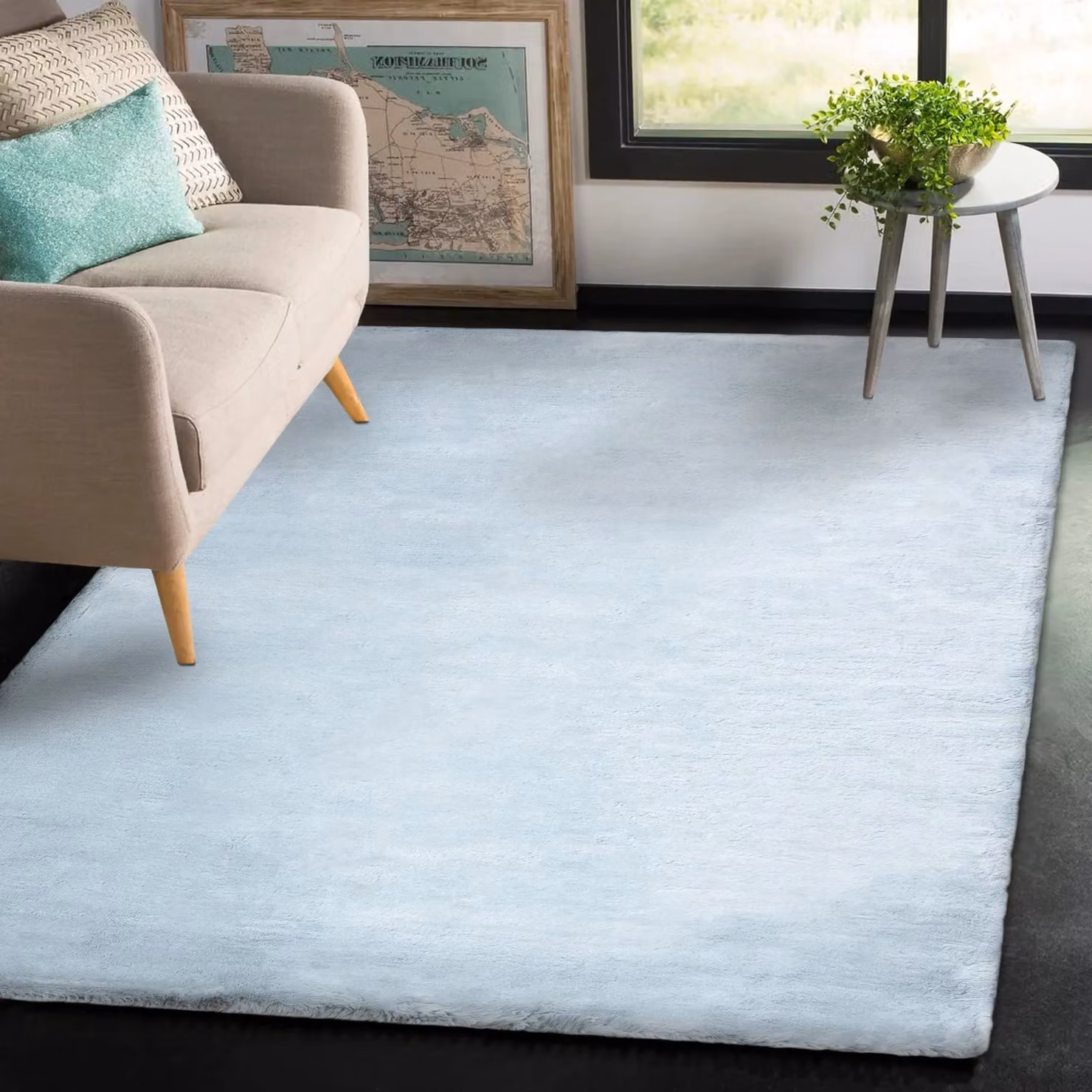 RugsX Teddy New Rug in Silver, W 80 cm x L 150 cm – 2
