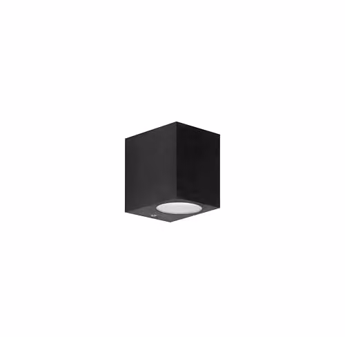 Forlight Kubo One Emission Black Outdoor Wall Downlight IP44 7W GU10