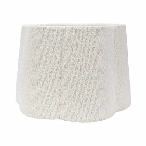 ValueLights Modern Beige and White Fabric Cylinder Ceiling Canopy with LED Light – 1