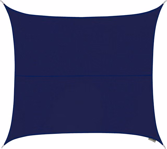 Kookaburra Blue Square Water Resistant Sun Shade Sail, W x W: 3 x 3 m