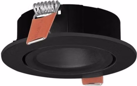 Netlighting Sicro Adjustable Recessed Downlight, Black, GU10, 8W