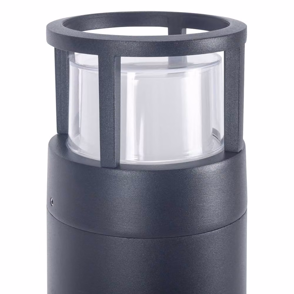 Netlighting One Black Outdoor LED Bollard, 6.3W, 3000K Warm White, IP54 – 3