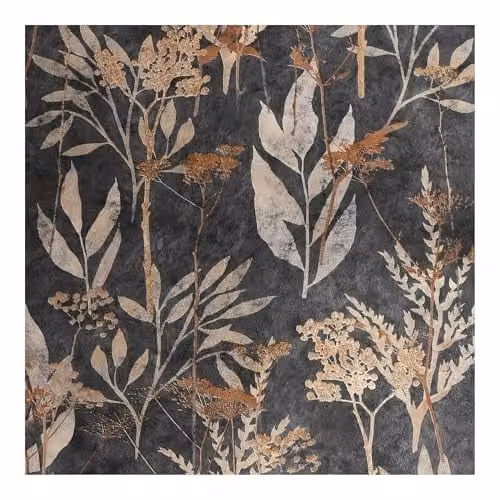 Graham & Brown Superfresco Easy Solstice Black and Gold Floral Botanical Wallpaper – 1
