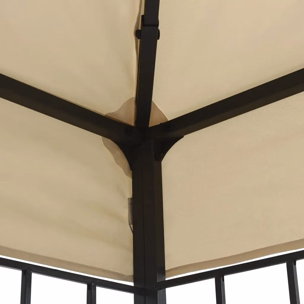 Berkfield Home Gazebo in Beige, W: 6 m, D: 3 m – 2