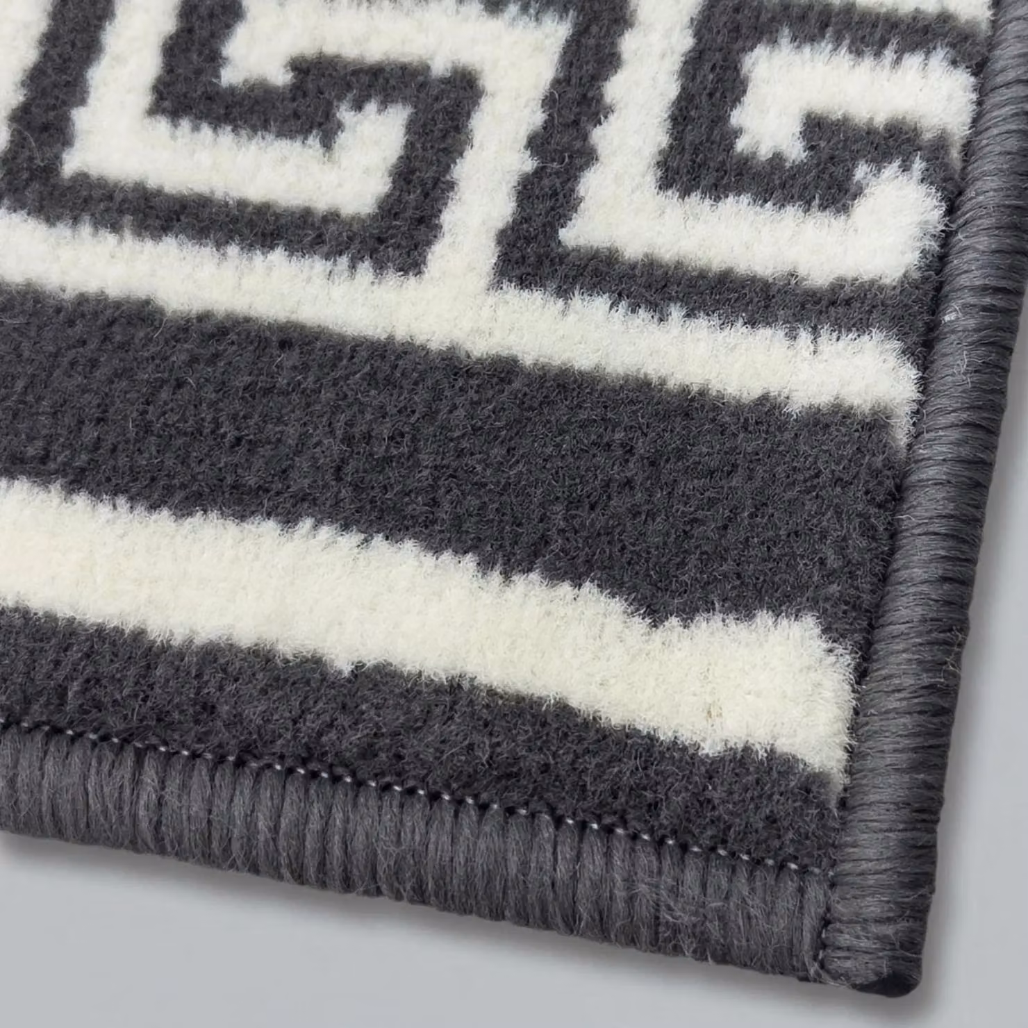runrug Key Hallway Runner Rug in Grey, Machine Woven Polypropylene, W: 60 cm, L: 360 cm – 8