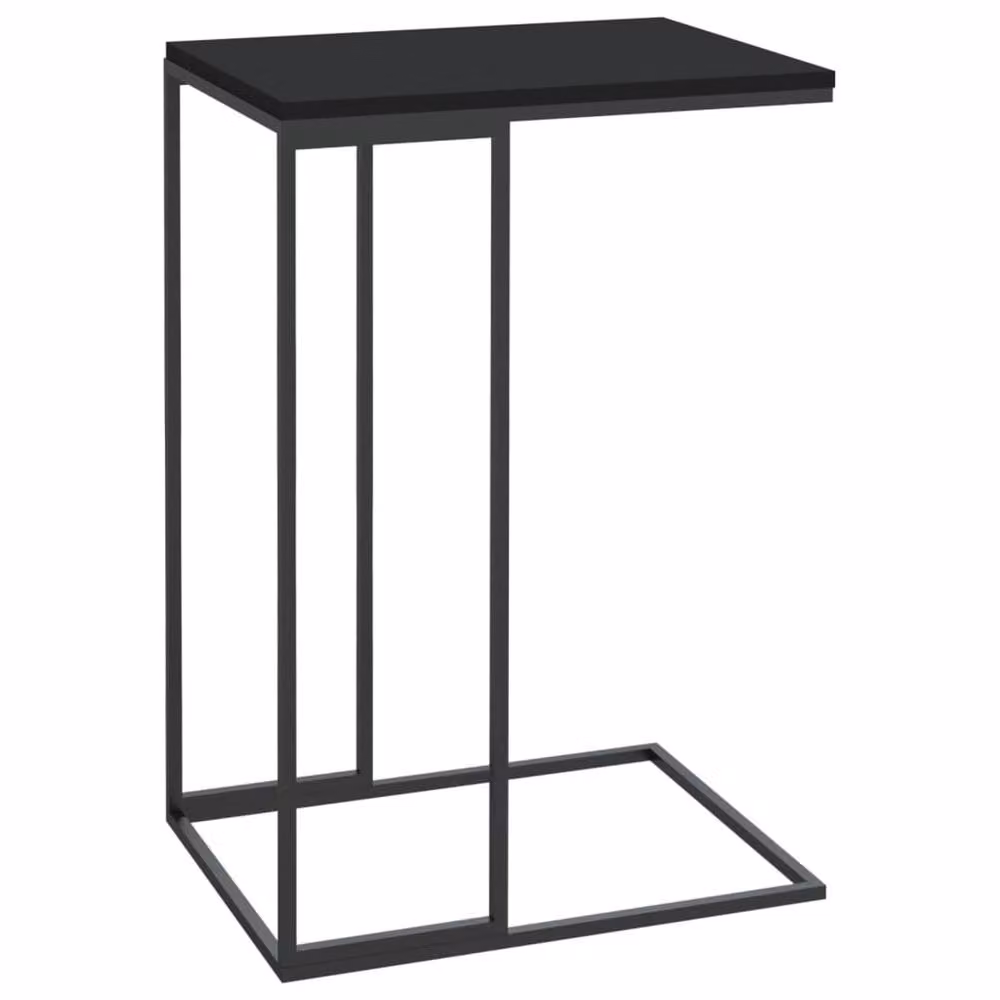 Berkfield Home Black Modern Side Table in Engineered Wood W/D/H: 40 x 30 x 59 cm – 2