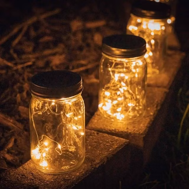 ValueLights Solar Black Outdoor Lantern with Warm White Light
