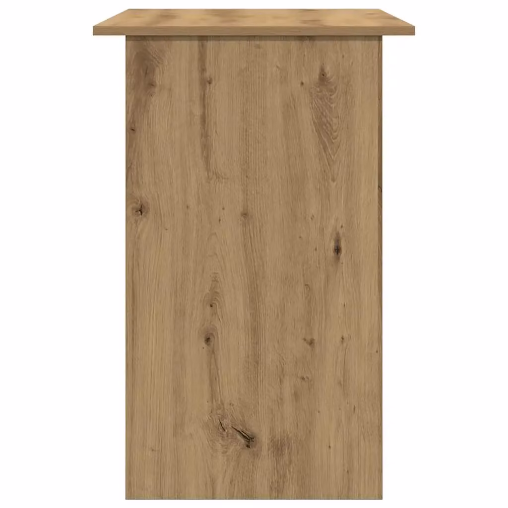 Berkfield Artisan Oak Writing Desk in Brown, W/D/H: 90 x 50 x 74 cm – 4