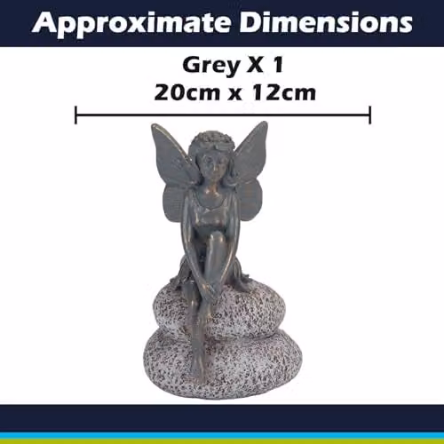 VFM e-Store Solar Garden Lanterns in Grey and Bronze, Polyresin, H: 20 cm, W: 20 cm, D: 10 cm – 1