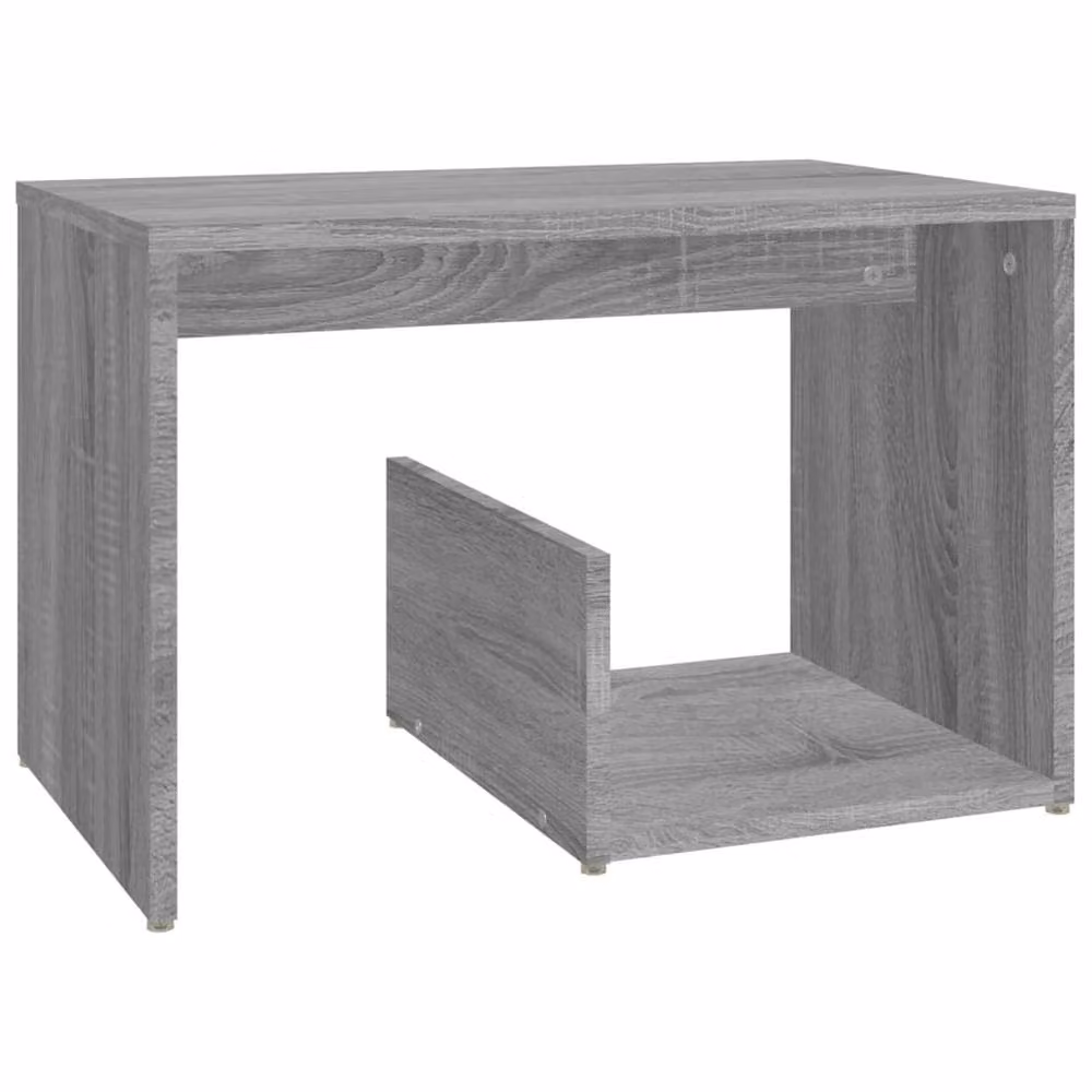 Berkfield Home Sonoma Side Table in Grey, W/D/H: 59 x 36 x 38 cm – 2