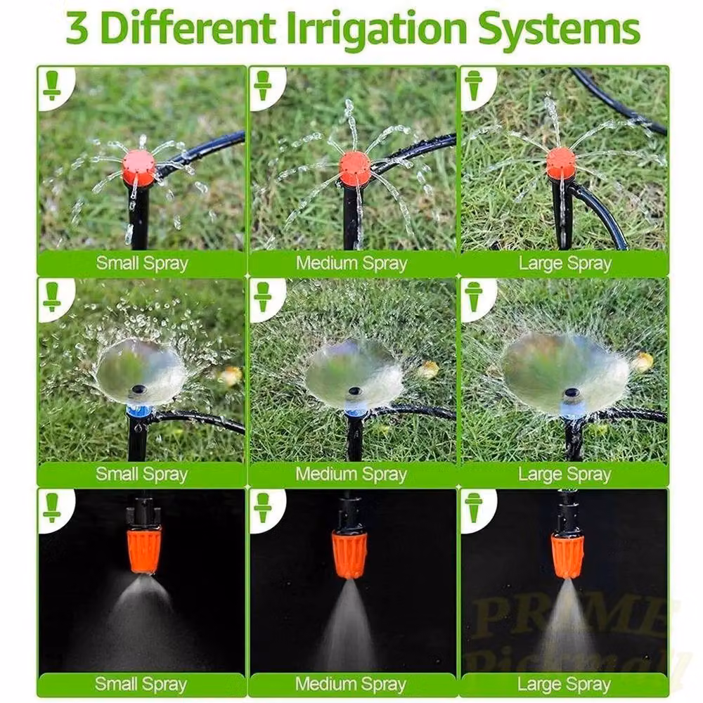 FLAVORA 154-Piece DIY Automatic Drip Irrigation System Kit with 30m Hose and Micro-Sprayer in Multicolour – 4