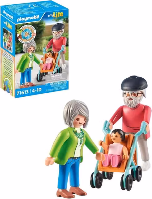 Playmobil Grandparents with Baby Multicolour Playset