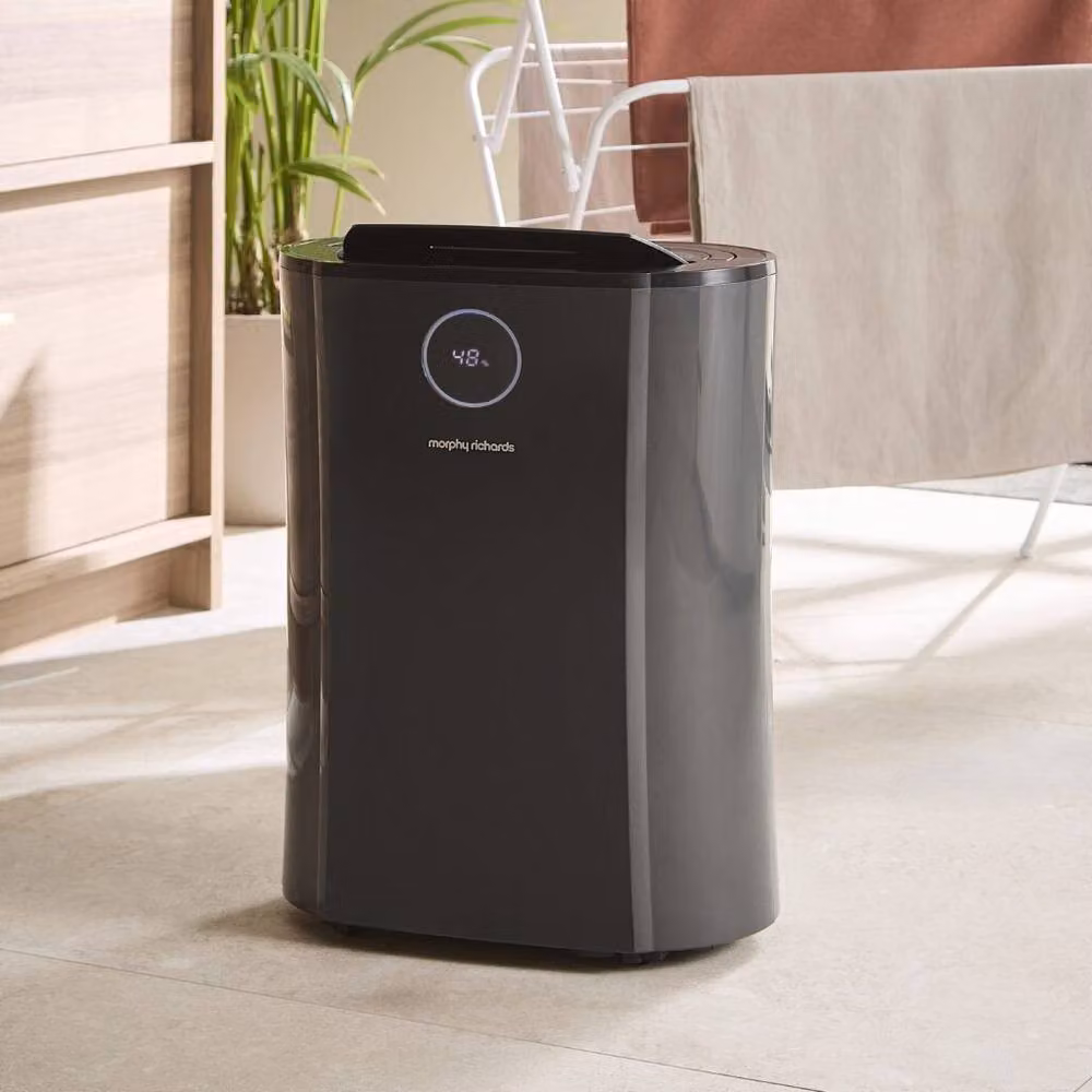 Morphy Richards PureFresh 20 Litre Dehumidifier in Grey with Timer, Hygrostat and Ioniser – 4