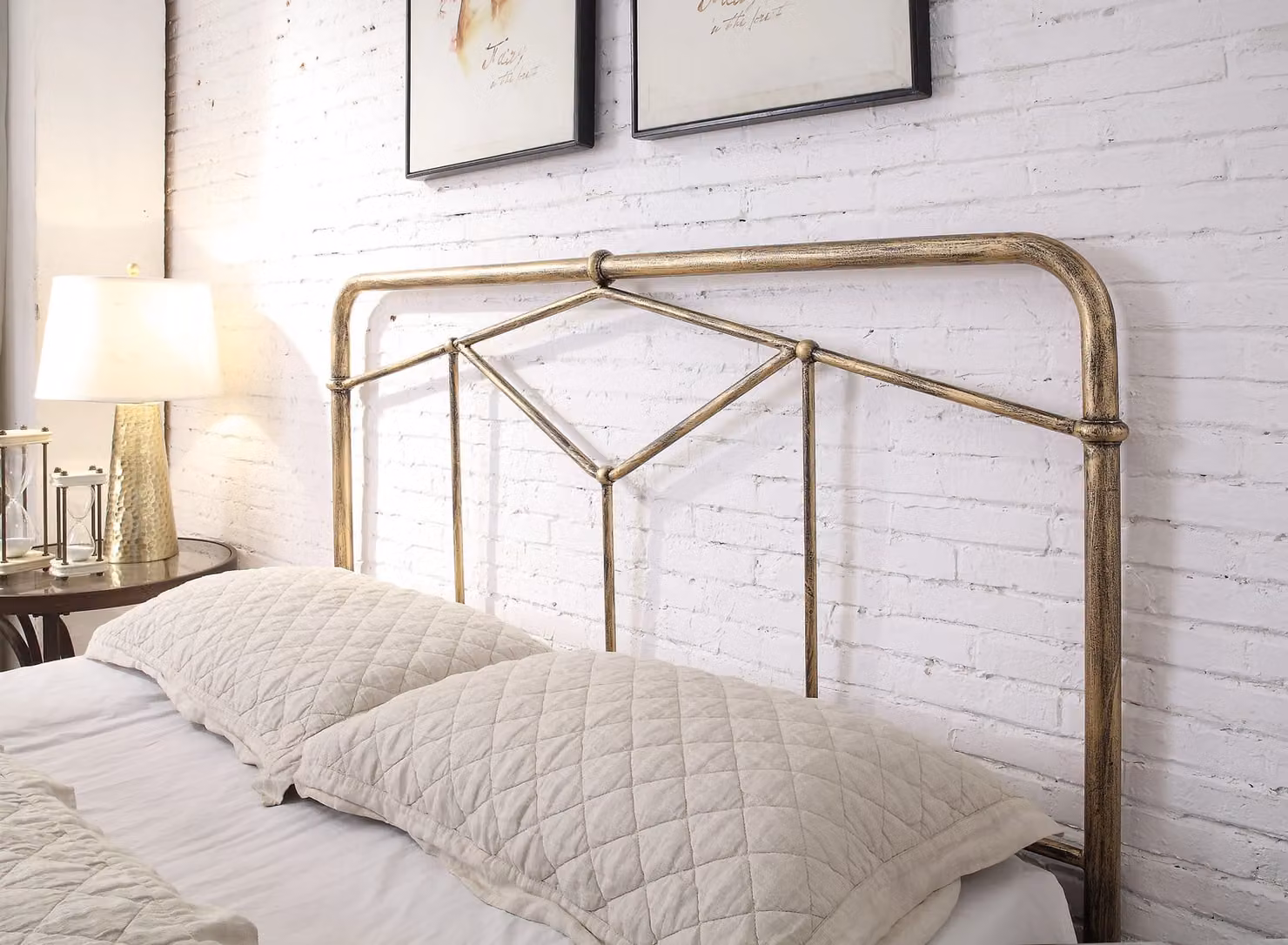 Flintshire Furniture Ltd Axton Industrial Metal Bed Frame in Bronze or Gold, 180 x 200 cm – 2