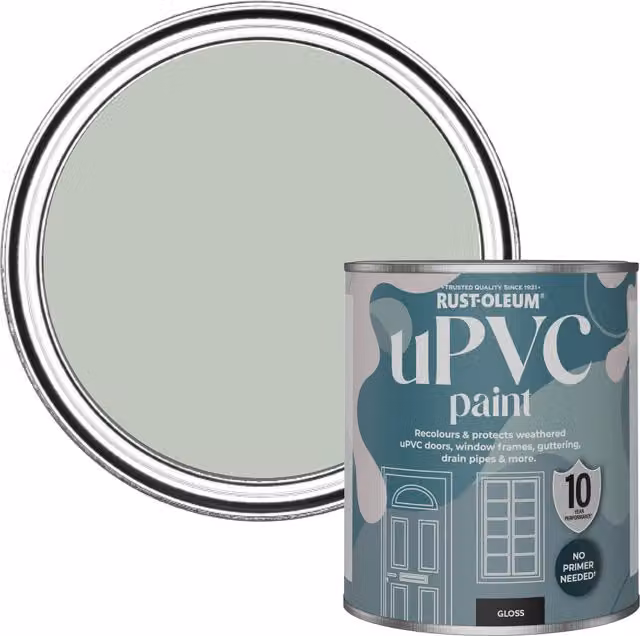 Rust-Oleum Gloss Finish UPVC Paint in Green, 0.75 l