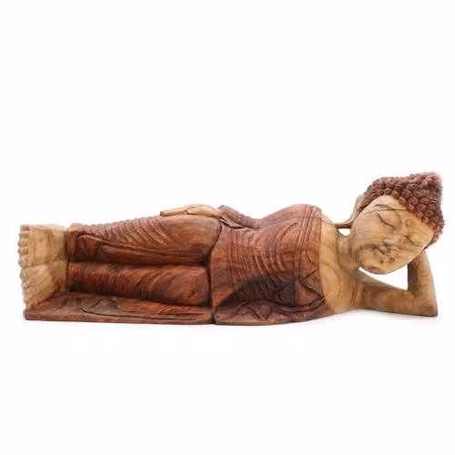 KDMD Sleeping Buddha Tabletop Ornament in Brown