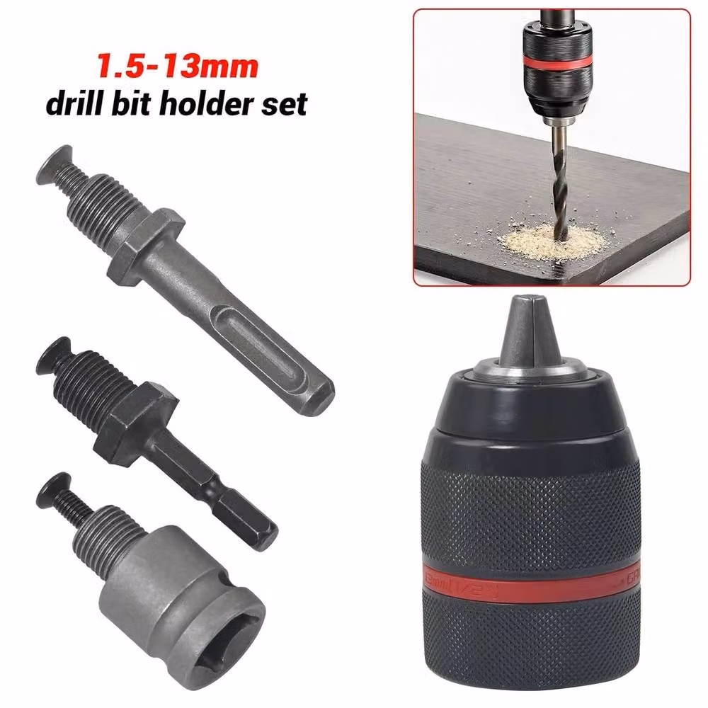 Nordara Black Steel 1.5-13mm Keyless SDS-PLUS Drill Chuck – 4