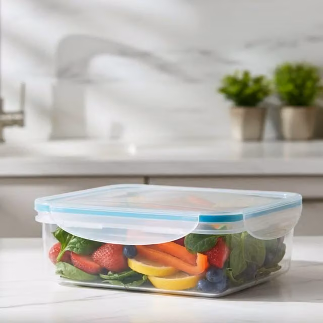 Bedsland Premium Airtight and Leakproof Food Container, 2.5 l, Transparent