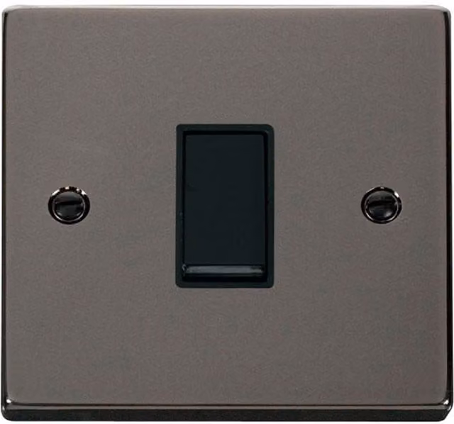 SE HOME Black Surface Mount Two Way Light Switch Plate