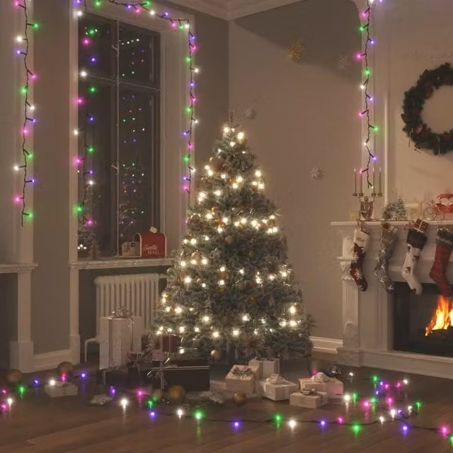 Berkfield Home LED String Lights with 150 Pastel Multicolour LEDs, 15 m, USB Powered