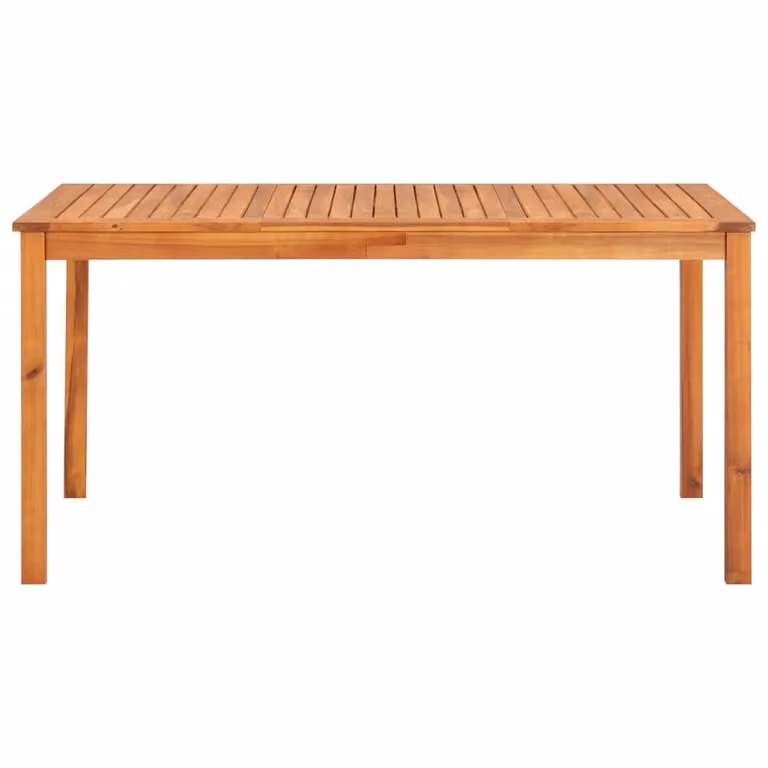 Berkfield Home Rustic Brown Solid Acacia Wood Garden Table W/D/H: 150 x 90 x 74 cm