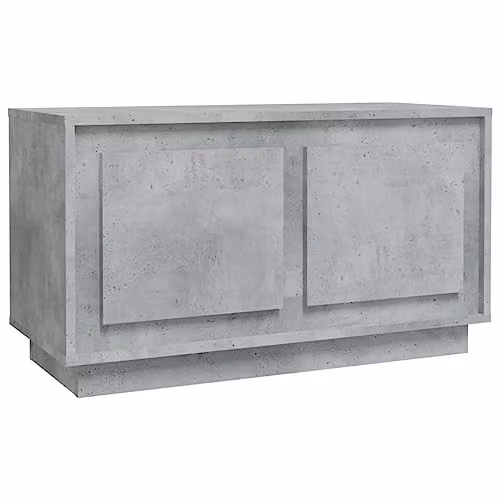 vidaXL Media Unit in Concrete Grey, W/D/H: 80 x 35 x 45 cm – 1