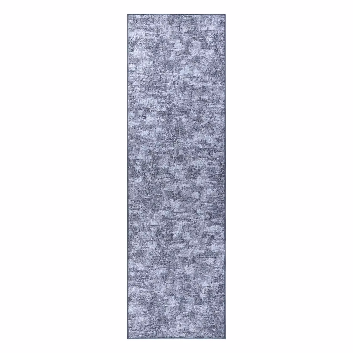 RugsX Solid Grey Polyester Runner, W: 100 cm, L: 400 cm – 2