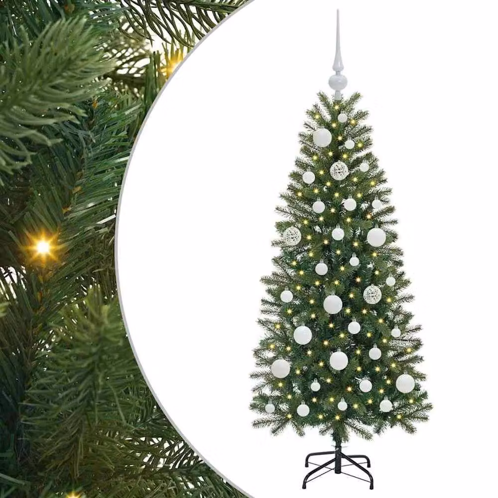 Berkfield Home Elegant Green Artificial Christmas Tree with 150 LEDs, Height: 120 cm – 3