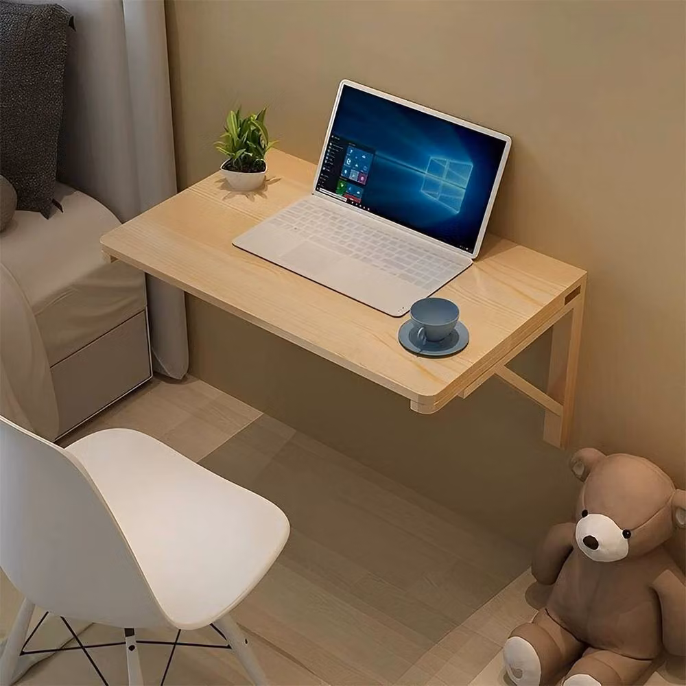 Kelvenix Drop Leaf Computer Desk in Brown, Sand or Beige, W/D: 60 x 40 cm – 2