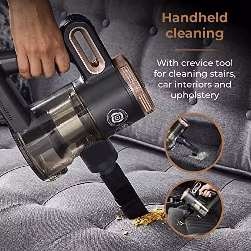 Tower Pro Corded 3-in-1 Bagless Vacuum Cleaner with HEPA H13 Filter, Black and Gold – 3