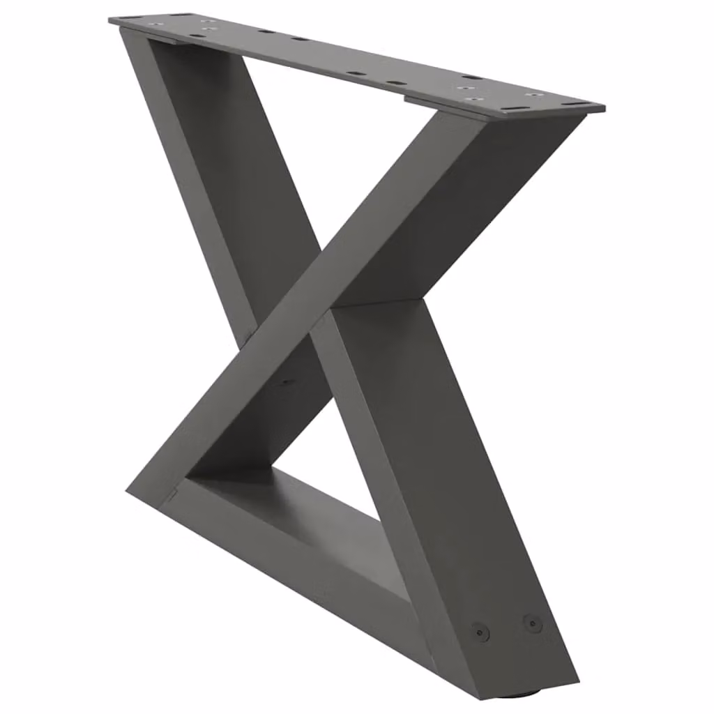 Berkfield Home Steel Coffee Table Legs, 2 Pieces, Anthracite, H: 50 cm, W: 30 cm – 2