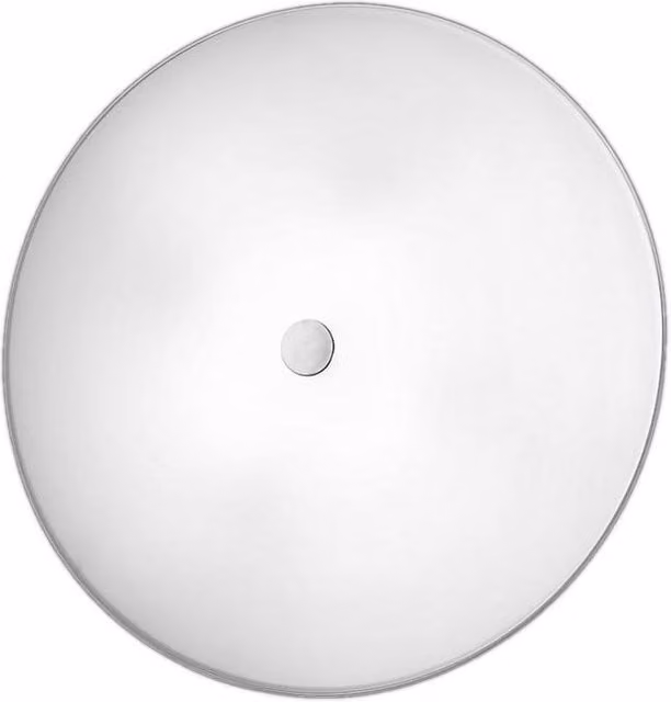 Netlighting Centro Glass Flush Ceiling Light in Chrome and Grey with 4x E27 Sockets