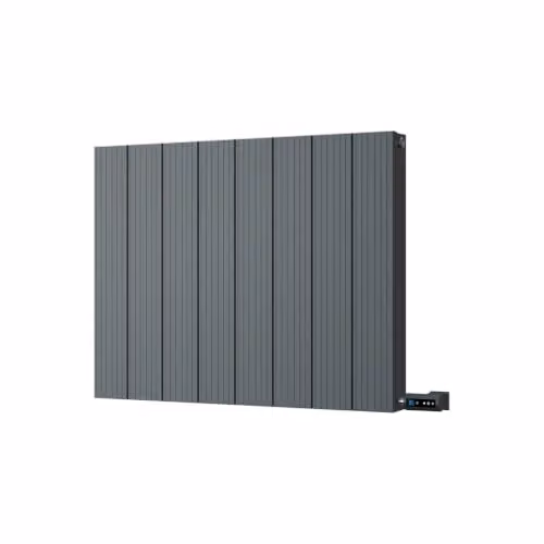 UK Radiators Thetford Anthracite Horizontal Designer Electric Radiator with WiFi App Control, H: 60 cm, W: 74.8 cm – 2