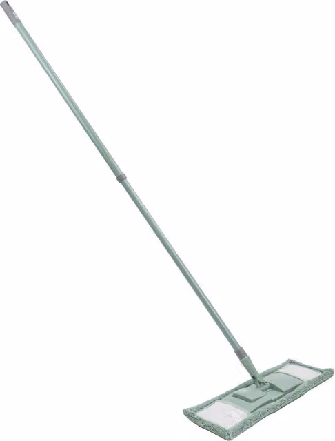 JVL Green Microfibre Mop with Telescopic Handle and Refillable Head