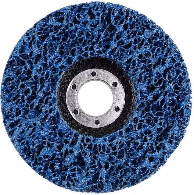 NESTLUNE Blue Poly Strip Disc Wheel for Rust and Paint Removal