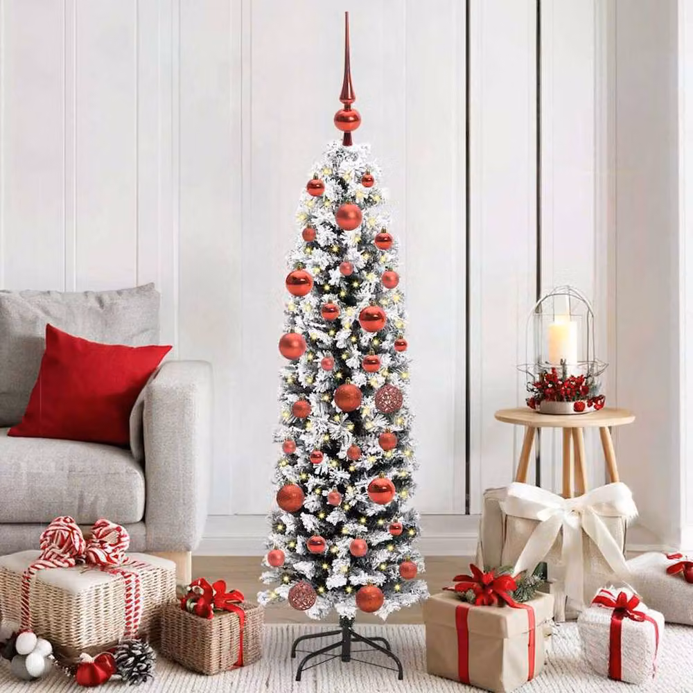 Berkfield Home Green Artificial Christmas Tree with 150 LEDs and Stand – 2
