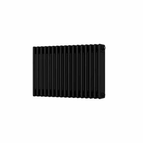 UK Radiators Alpha 4 Column Traditional Cast-Iron Style Radiator in Black, H 500 mm x W 768 mm – 2