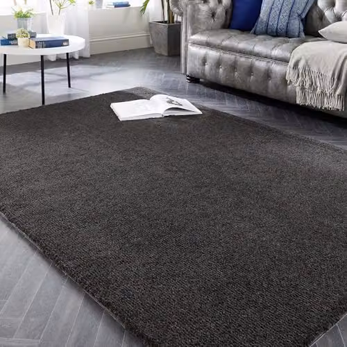 Phoenox Textiles My Lux Grey Shaggy Rug, Hand-Tufted Polypropylene, W/D/H: 160 x 230 x 3 cm – 2