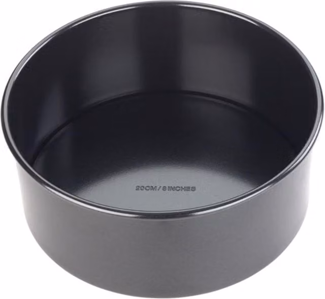 Tala Black Carbon Steel Round Cake Tin, 20cm Diameter