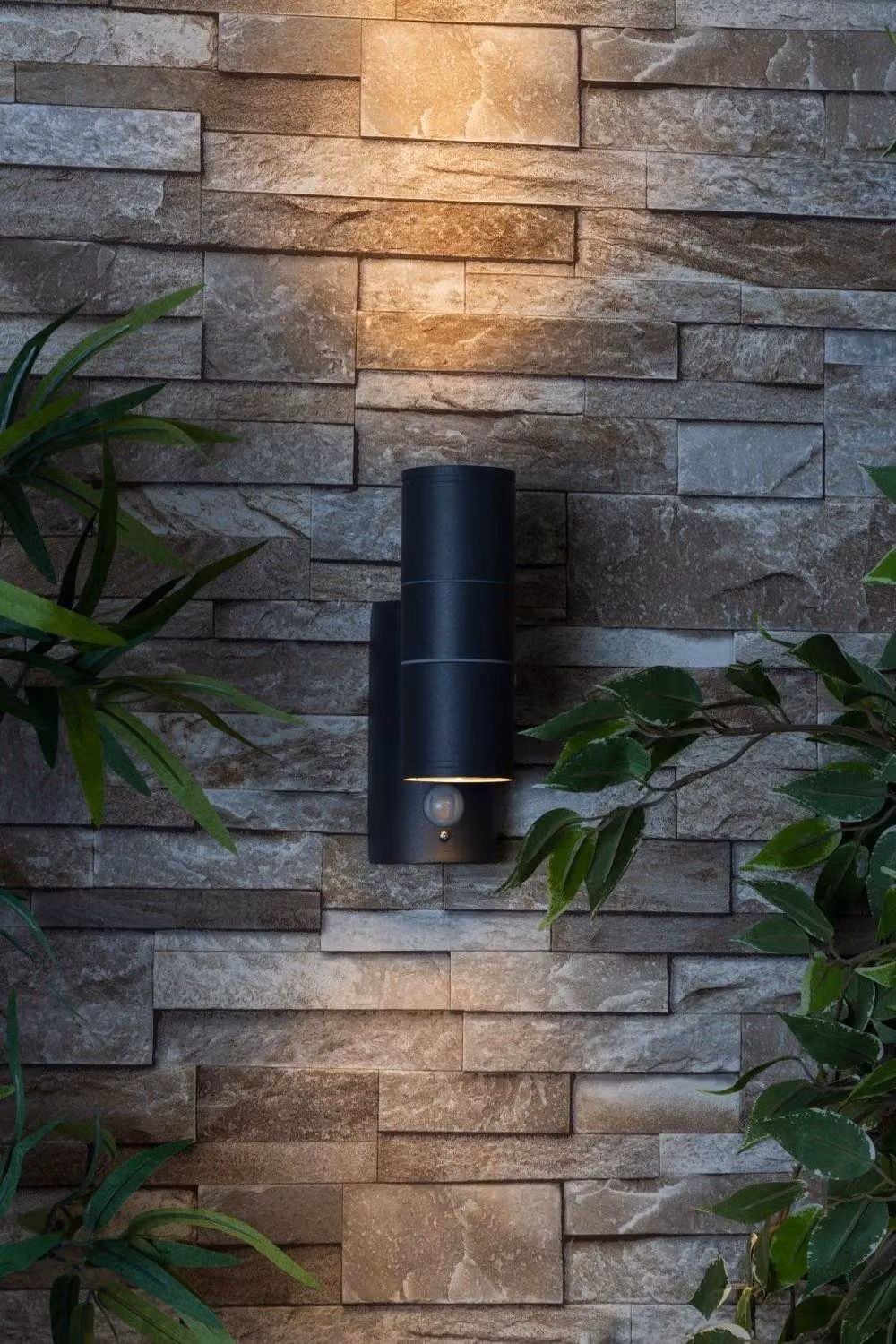 BHS Lighting Modern Up and Down Outdoor Wall Light with Motion Sensor in Grey – 3